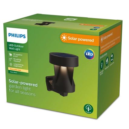 Philips - LED solarno zidno svetlo AVERY LED/1,8W/3,7V 2600 mAh 2700K IP44