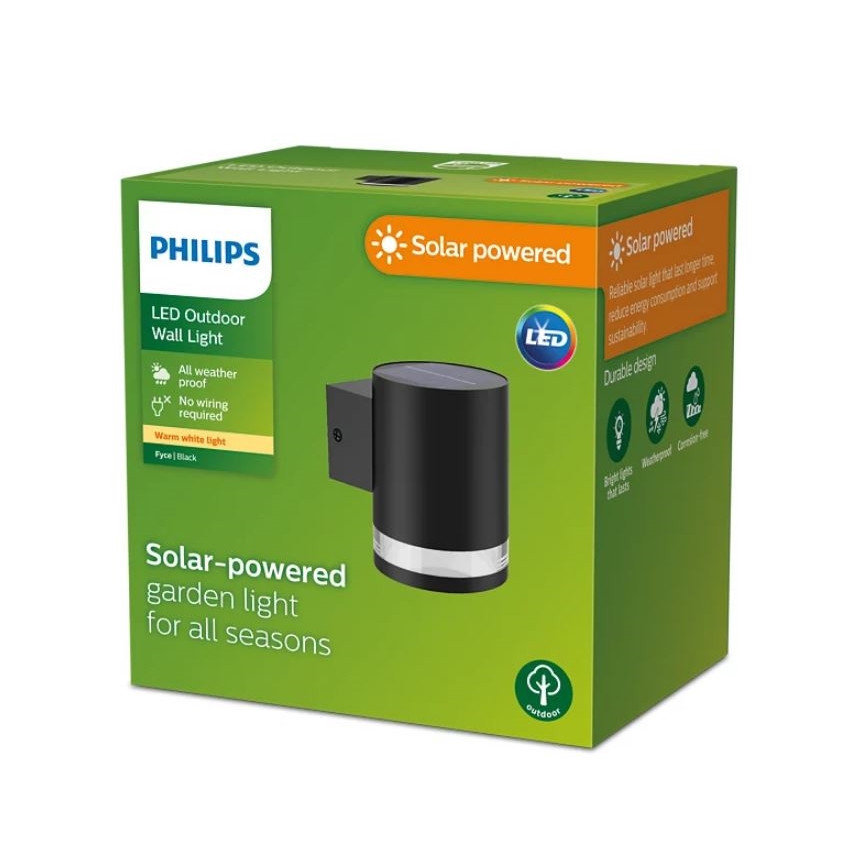 Philips - LED solarno zidno svetlo FYCE LED/1,5W/3,7V 1200 mAh IP44