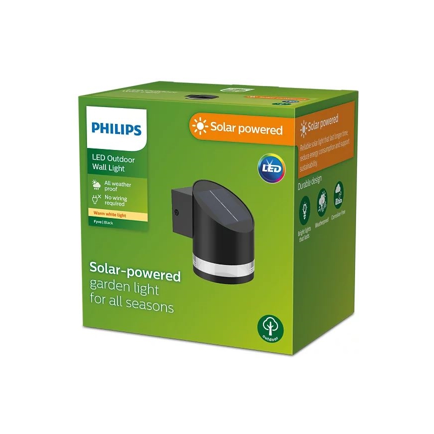 Philips - LED solarno zidno svetlo FYCE LED/1,5W/3,7V 1200 mAh IP44
