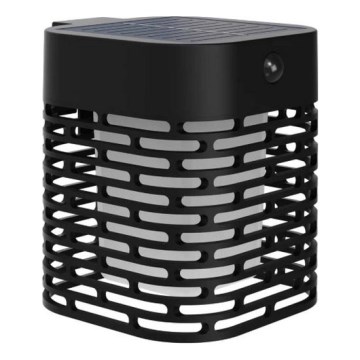 Philips - LED solarno zidno svetlo sa senzorom HARA LED/3,8W/3,7V 800 mAh 2700K IP44 crna