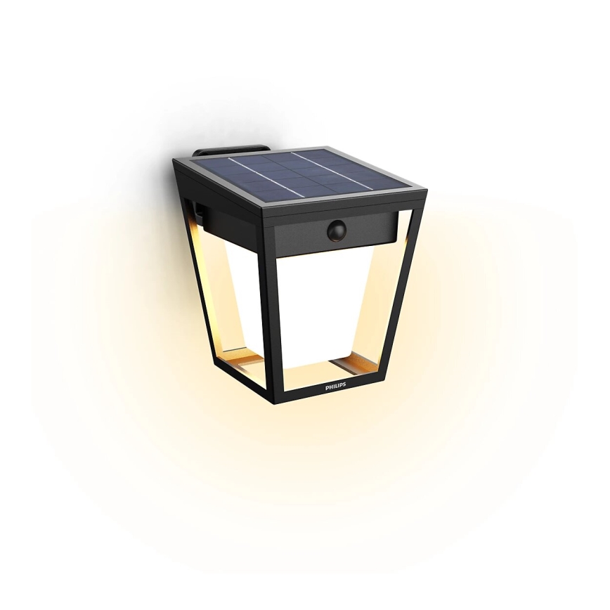Philips - LED solarno zidno svetlo sa senzorom pokreta i sumraka NISSA LED/1,8W/3,7V 2600 mAh 3000K IP44