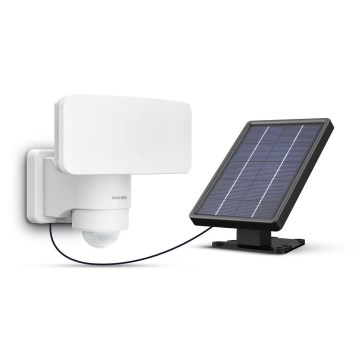 Philips - LED solarno zidno svetlo sa senzorom pokreta i sumraka TYLUS LED/6W/3,7V 2600 mAh 3000K IP44