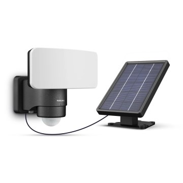 Philips - LED solarno zidno svetlo sa senzorom pokreta i sumraka TYLUS LED/6W/3,7V 2600 mAh 3000K IP44