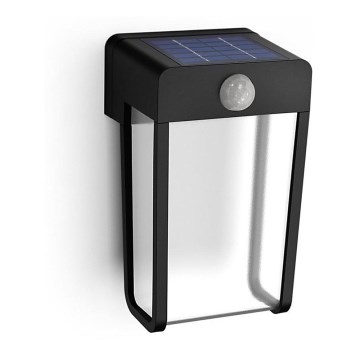 Philips - LED solarno zidno svetlo sa senzorom SHROUD LED/2,3W/3,7V 600 mAh IP44