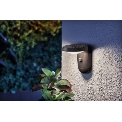 Philips - LED solarno zidno svetlo sa senzorom pokreta i sumraka LED/1,2W/4V 1800 mAh 3000K IP44