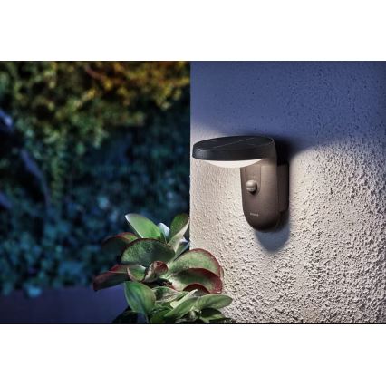 Philips - LED solarno zidno svetlo sa senzorom pokreta i sumraka LED/1,2W/4V 1800 mAh 4000K IP44