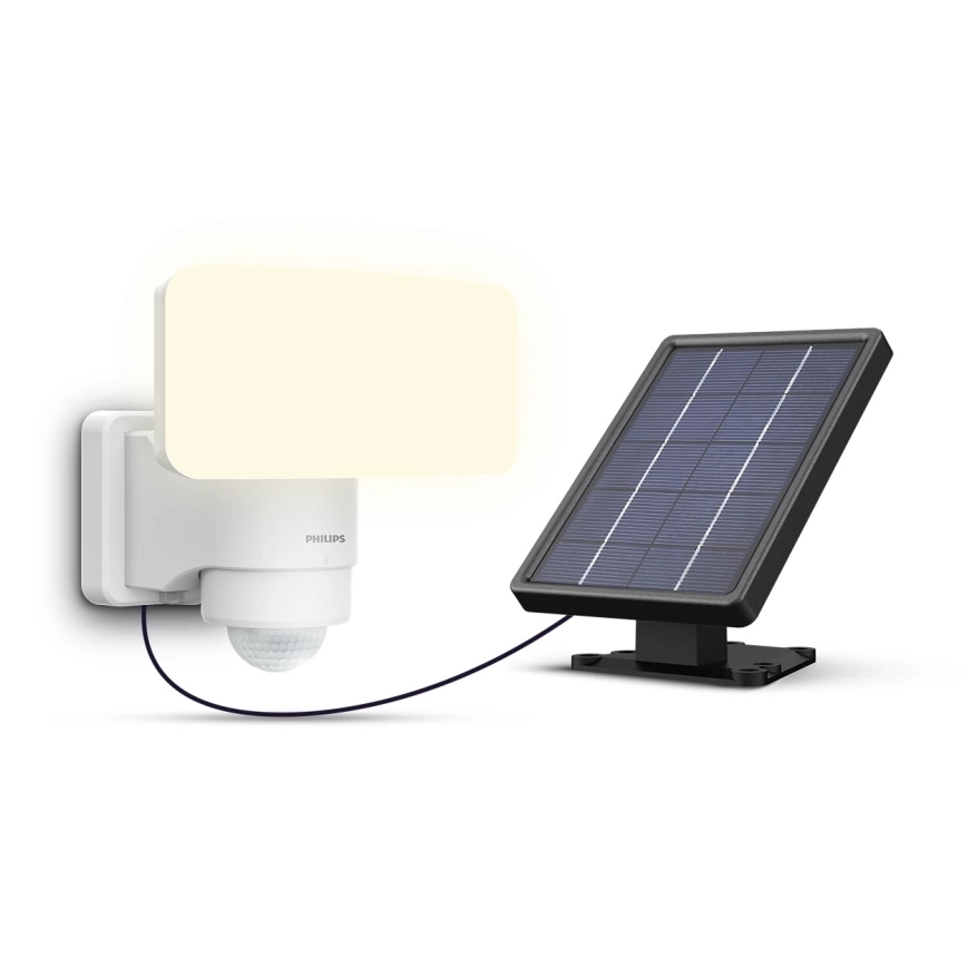 Philips - LED solarno zidno svetlo sa senzorom pokreta i sumraka TYLUS LED/6W/3,7V 2600 mAh 5000K IP44