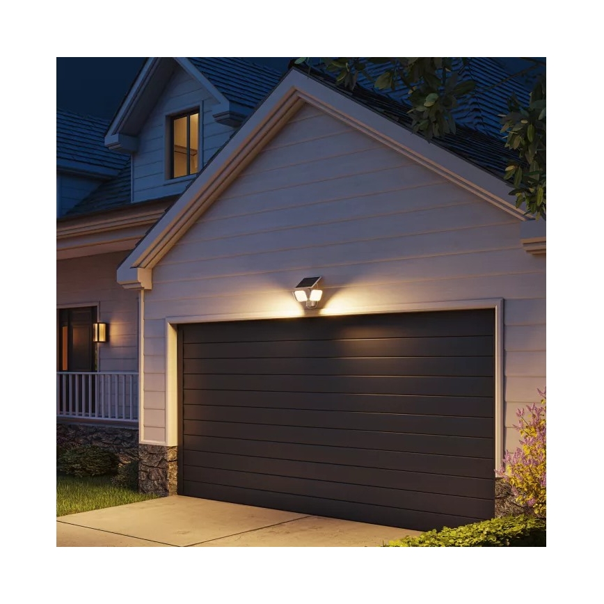 Philips - LED Solarno zidno svetlo sa senzorom ZYREN LED/24,5W/3,7V 2600 mAh 3000K IP65 bela