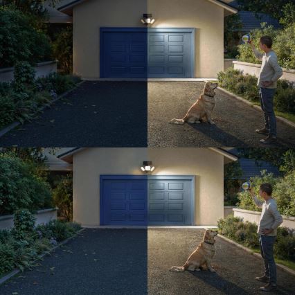 Philips - LED solarno zidno svetlo sa senzorom ZYREN LED/24,5W/3,7V 2600 mAh 3000K IP65