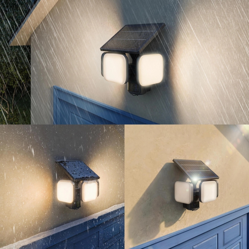 Philips - LED solarno zidno svetlo sa senzorom ZYREN LED/24,5W/3,7V 2600 mAh 3000K IP65