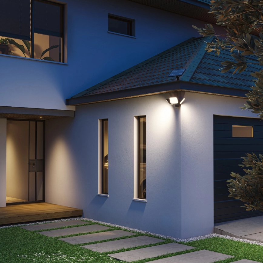 Philips - LED solarno zidno svetlo sa senzorom ZYREN LED/24,5W/3,7V 2600 mAh 3000K IP65