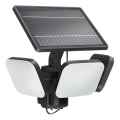 Philips - LED solarno zidno svetlo sa senzorom ZYREN LED/24,5W/3,7V 2600 mAh 5000K IP65 crna
