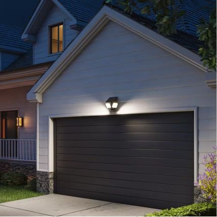 Philips - LED solarno zidno svetlo sa senzorom ZYREN LED/24,5W/3,7V 2600 mAh 5000K IP65 crna