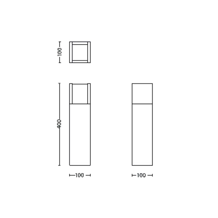 Philips - LED spoljašnja lampa ARBOUR LED/3,8W/230V 40 cm 2700K IP44