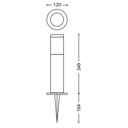 Philips - LED spoljašnja svetiljka GARDENLINK LED/6W/230V 2700K IP44
