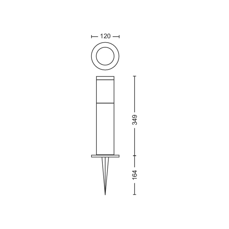 Philips - LED spoljašnja lampa GARDENLINK LED/6W/12V 4000K IP44