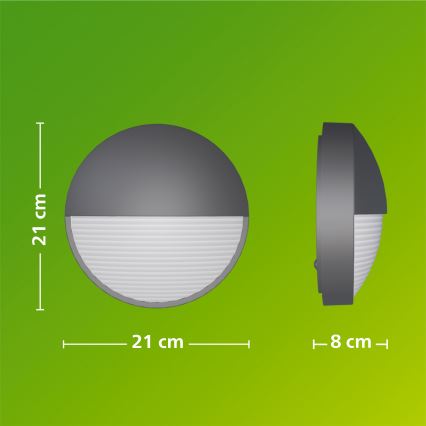 Philips - LED spoljašnje zidno svetlo CAPRICORN LED/4,3W/230V IP44