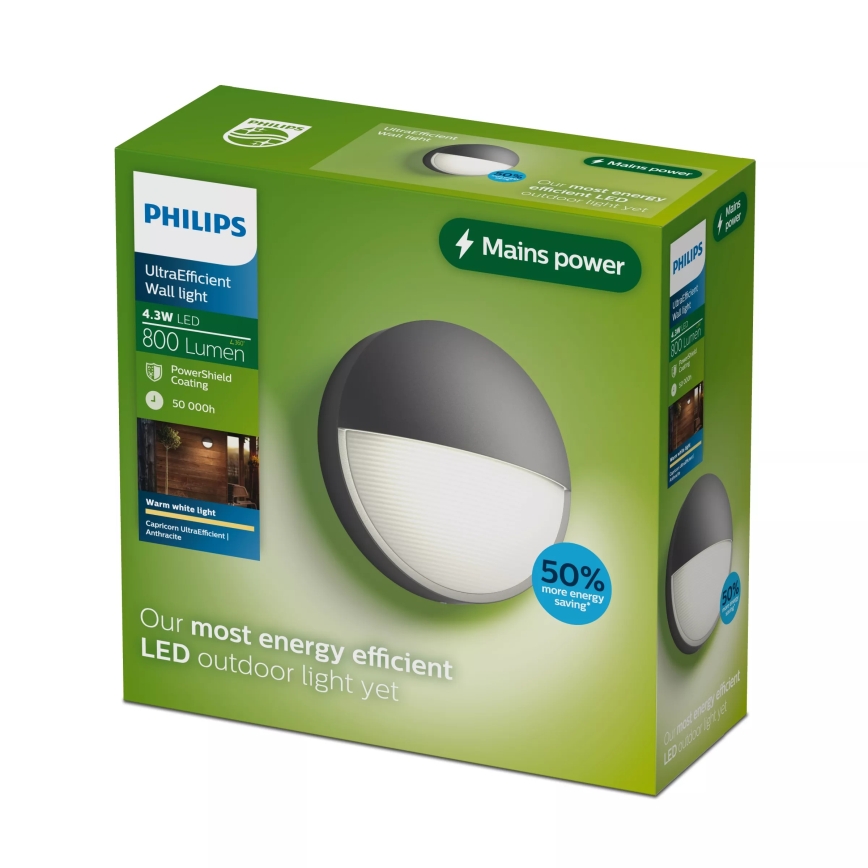 Philips - LED spoljašnje zidno svetlo CAPRICORN LED/4,3W/230V IP44