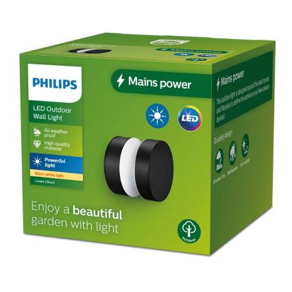 Philips - LED spoljašnje zidno svetlo LAVEN LED/6W/230V 2700K IP44