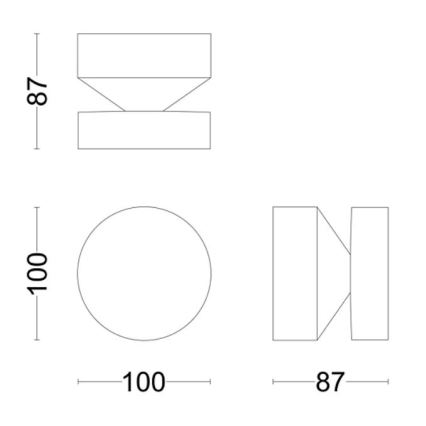 Philips - LED spoljašnje zidno svetlo LAVEN LED/6W/230V 4000K IP44
