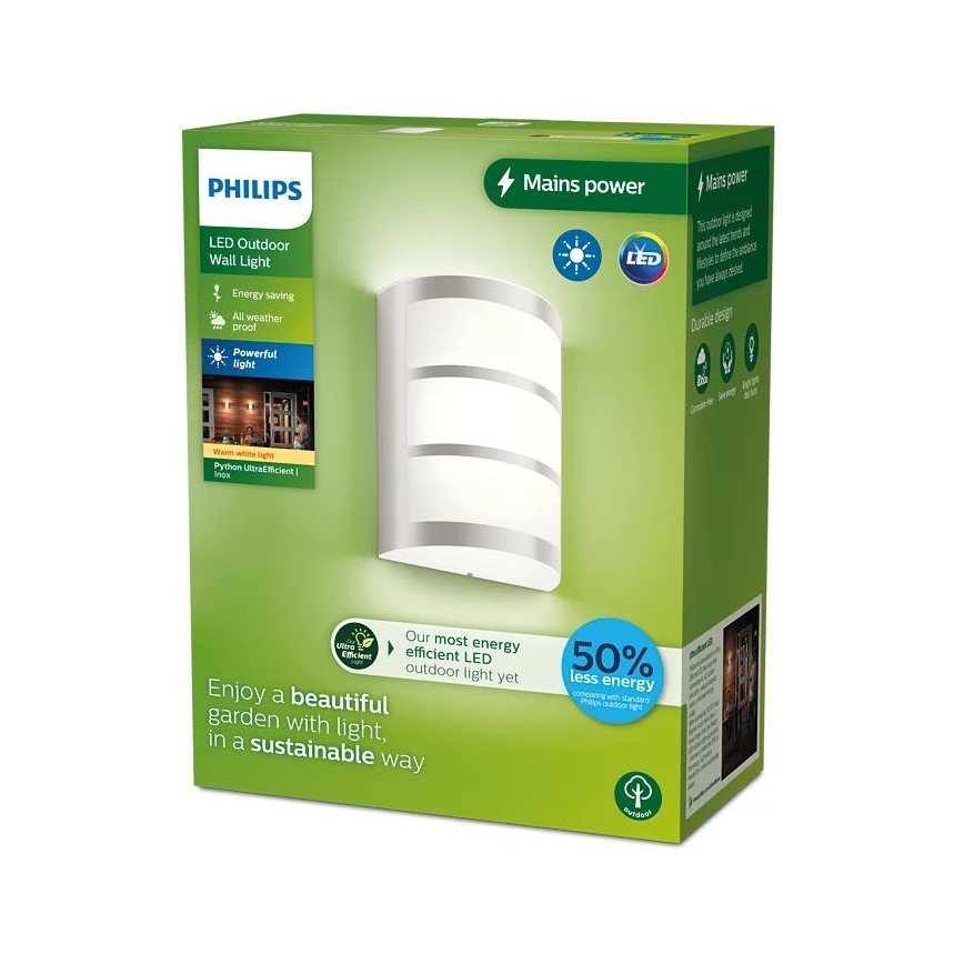 Philips - LED spoljašnje zidno svetlo PYTHON LED/3,8W/230V IP44
