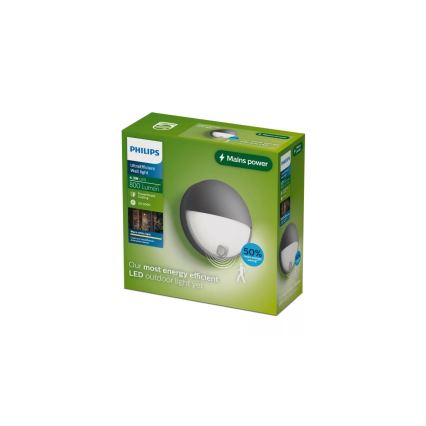 Philips - LED spoljašnja zidna svetiljka sa senzorom CAPRICORN LED/4,3W/230V IP44