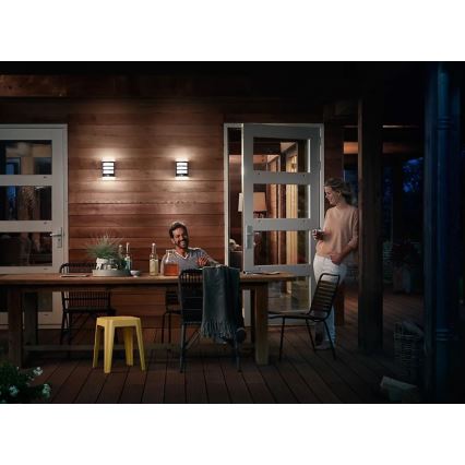 Philips - LED spoljašnje zidno svetlo sa senzorom PYTHON LED/3,8W/230V IP44