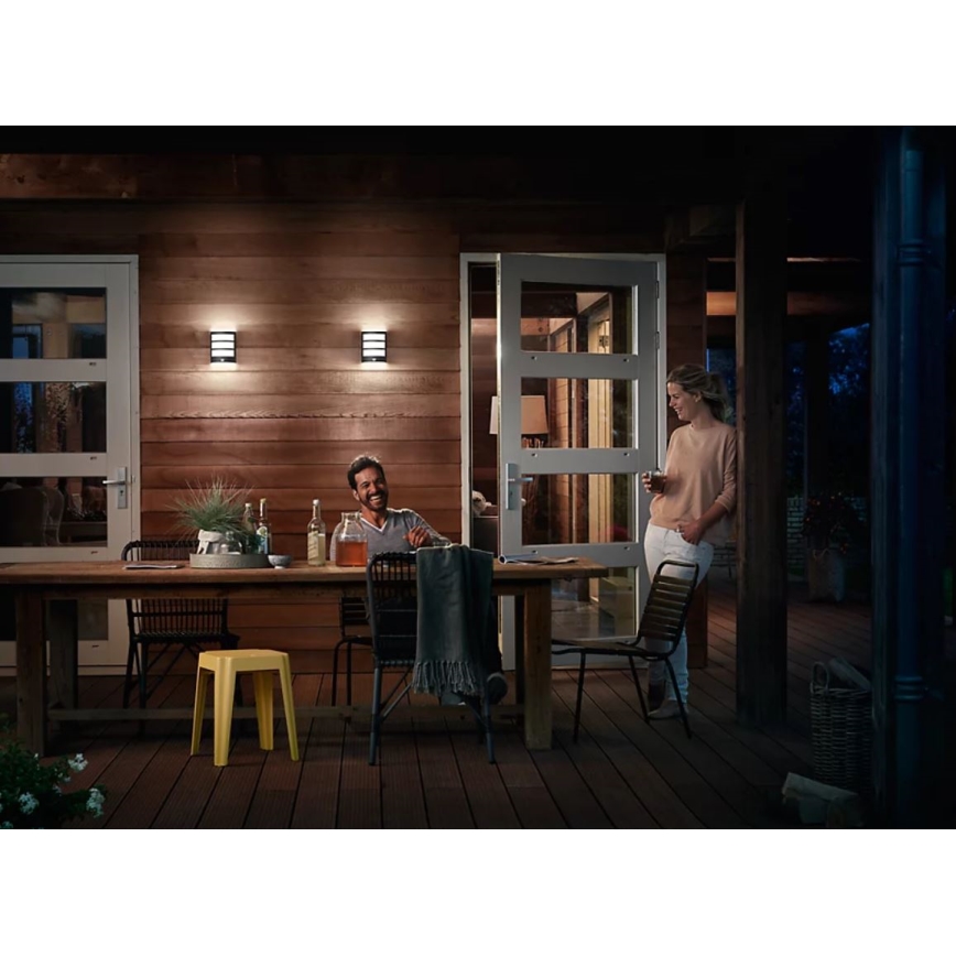 Philips - LED spoljašnje zidno svetlo sa senzorom PYTHON LED/3,8W/230V IP44
