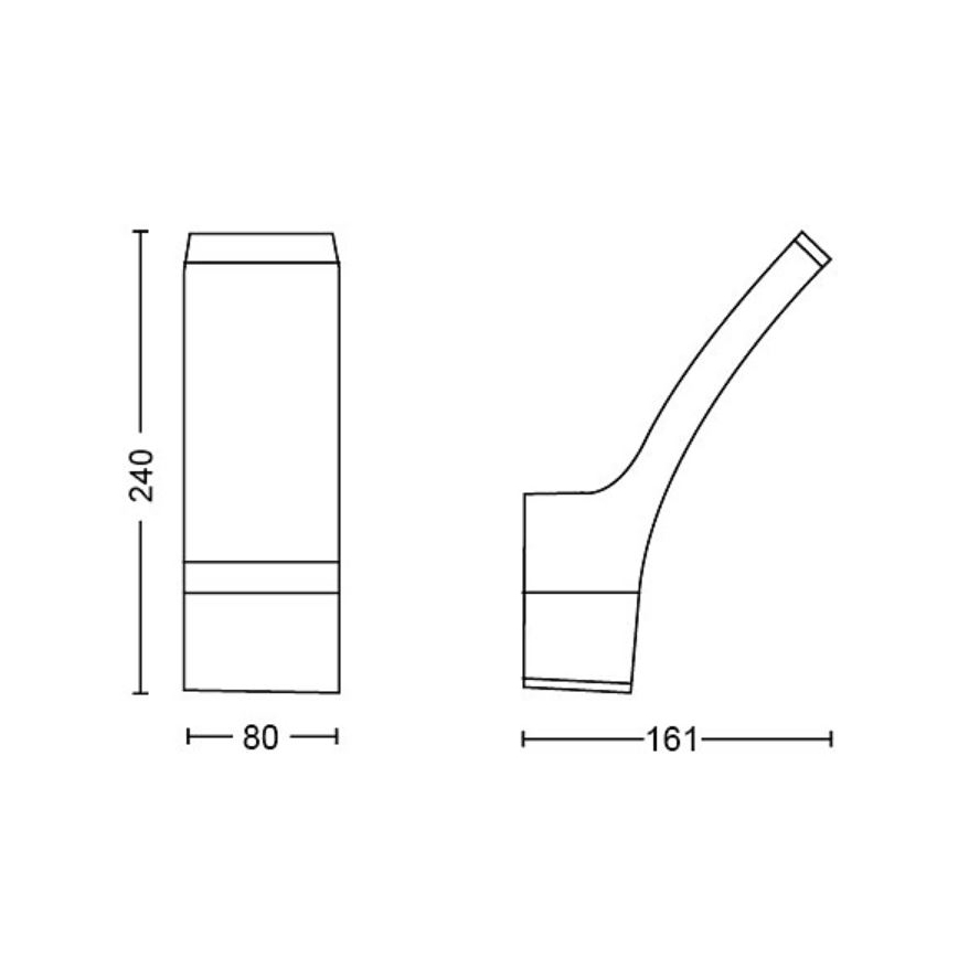 Philips - LED spoljašnje zidno svetlo SPLAY LED/3,8W/230V IP44