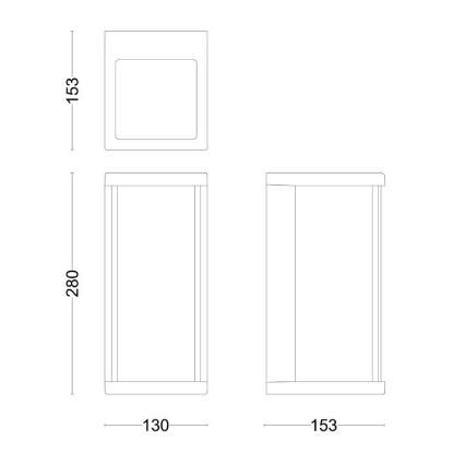 Philips - LED spoljašnje zidno svetlo ULYZO LED/12W/230V IP44