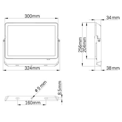 Philips - LED spoljašnji reflektor PROJECTLINE LED/100W/230V IP65 3000K