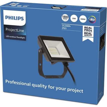 Philips - LED spoljašnji reflektor PROJECTLINE LED/20W/230V IP65 3000K