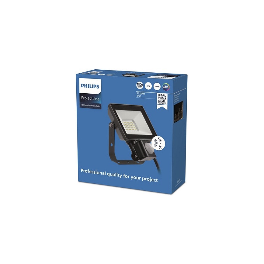 Philips - LED spoljašnji reflektor sa senzorom PROJECTLINE LED/20W/230V IP65 3000K