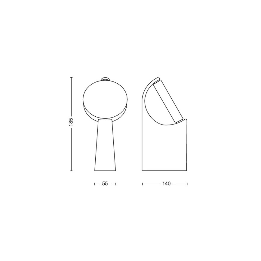 Philips - LED spoljašnja svetiljka LED/7W/230V 2700K IP44