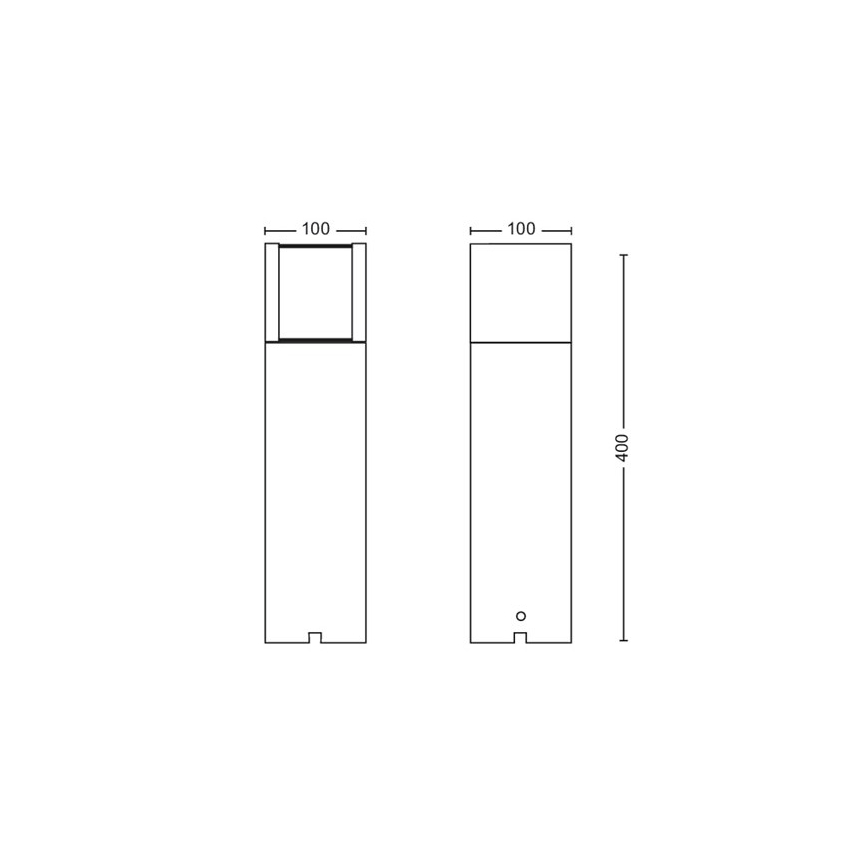 Philips - LED spoljašnja lampa LED/6W/12V 2700K IP44