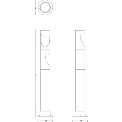 Philips - LED spoljna svetiljka GARDENLINK DESI LED/1,5W/24V 2700K IP44