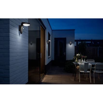 Philips - LED spoljašnje zidno svetlo sa senzorom LED/9W/230V 4000K IP44