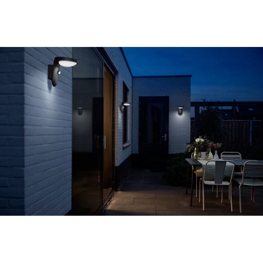 Philips - LED spoljašnje zidno svetlo sa senzorom LED/9W/230V 4000K IP44