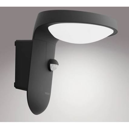 Philips - LED spoljašnje zidno svetlo sa senzorom LED/9W/230V 4000K IP44