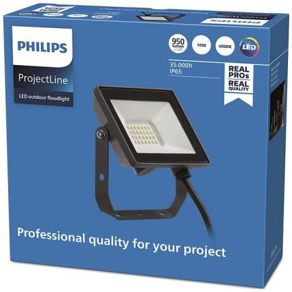 Philips - LED spoljni reflektor PROJECTLINE LED/10W/230V IP65 4000K