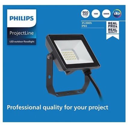 Philips - LED spoljni reflektor PROJECTLINE LED/10W/230V IP65 4000K