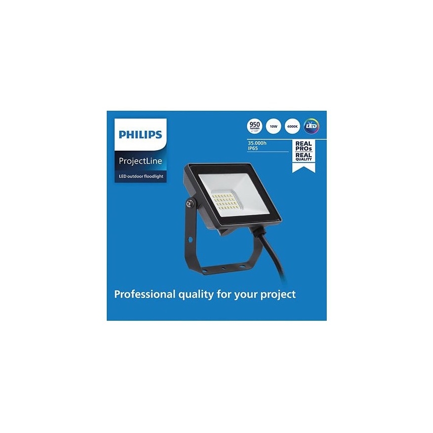 Philips - LED spoljni reflektor PROJECTLINE LED/10W/230V IP65 4000K