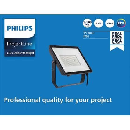 Philips - LED spoljni reflektor PROJECTLINE LED/150W/230V IP65 3000K