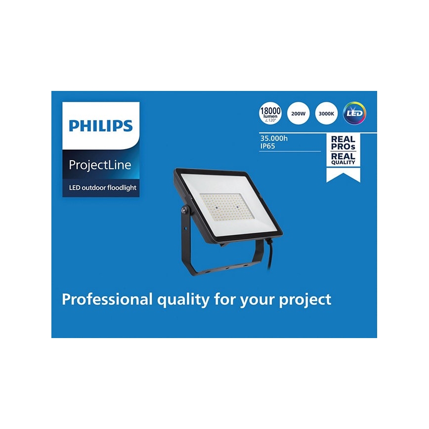 Philips - LED spoljni reflektor PROJECTLINE LED/200W/230V IP65 3000K