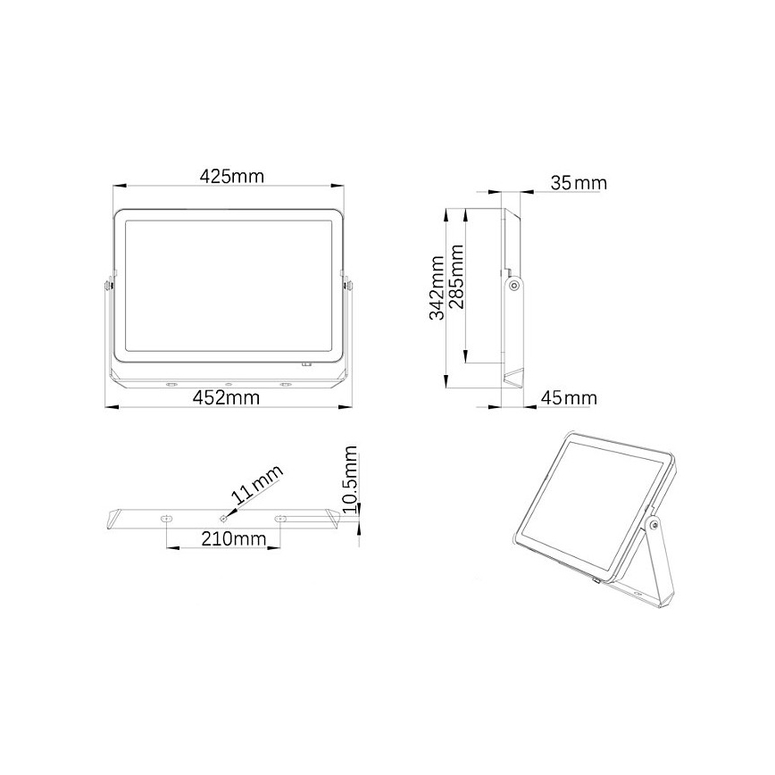 Philips - LED spoljni reflektor PROJECTLINE LED/200W/230V IP65 3000K