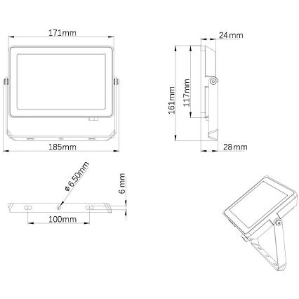 Philips - LED spoljni reflektor PROJECTLINE LED/30W/230V IP65 4000K