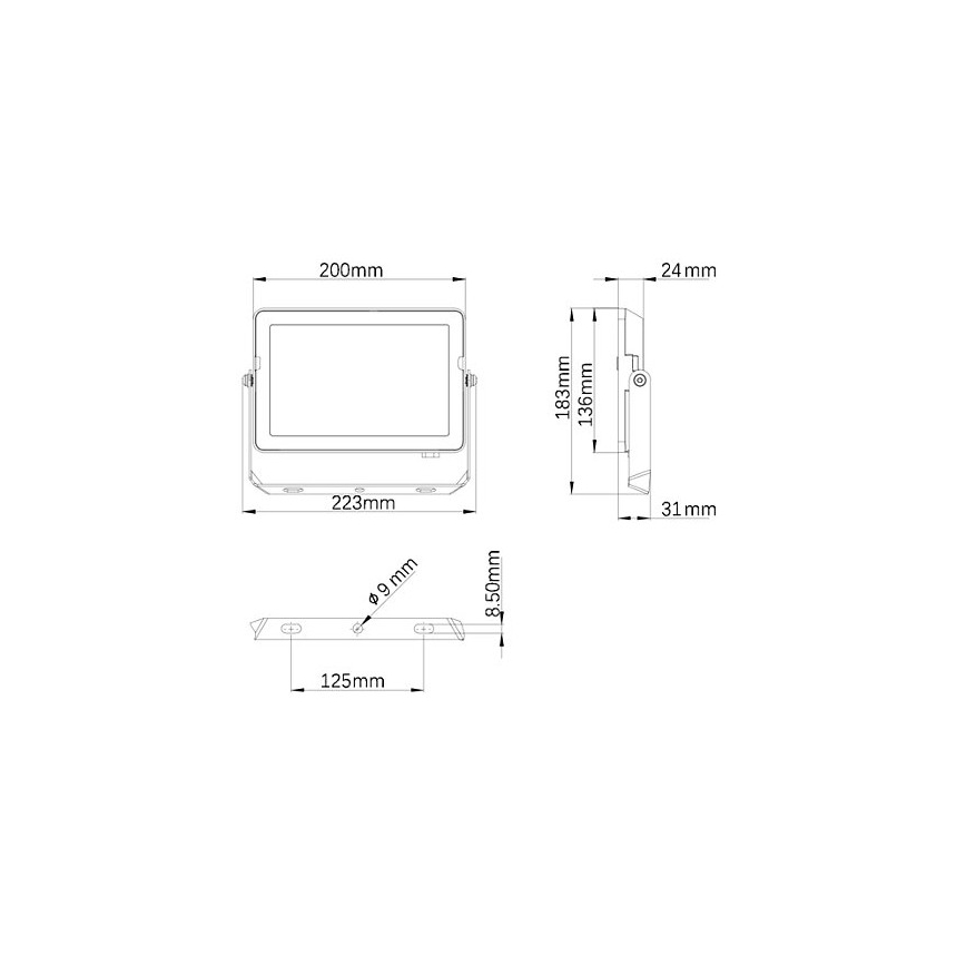 Philips - LED spoljni reflektor PROJECTLINE LED/50W/230V IP65 3000K