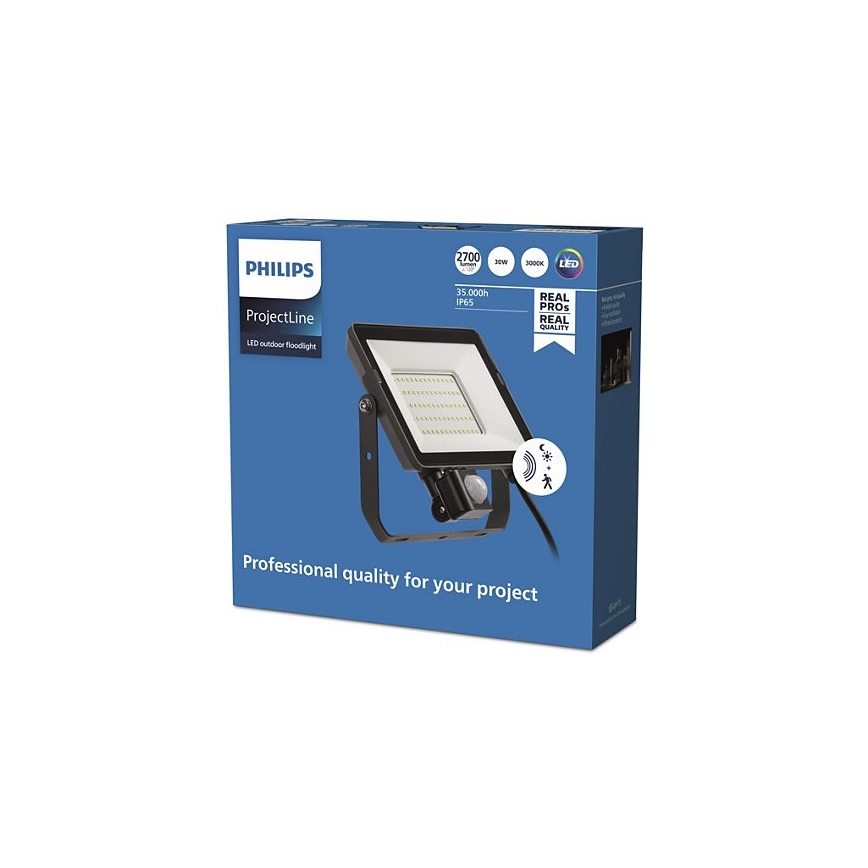 Philips - LED spoljni reflektor sa senzorom PROJECTLINE LED/30W/230V IP65 3000K
