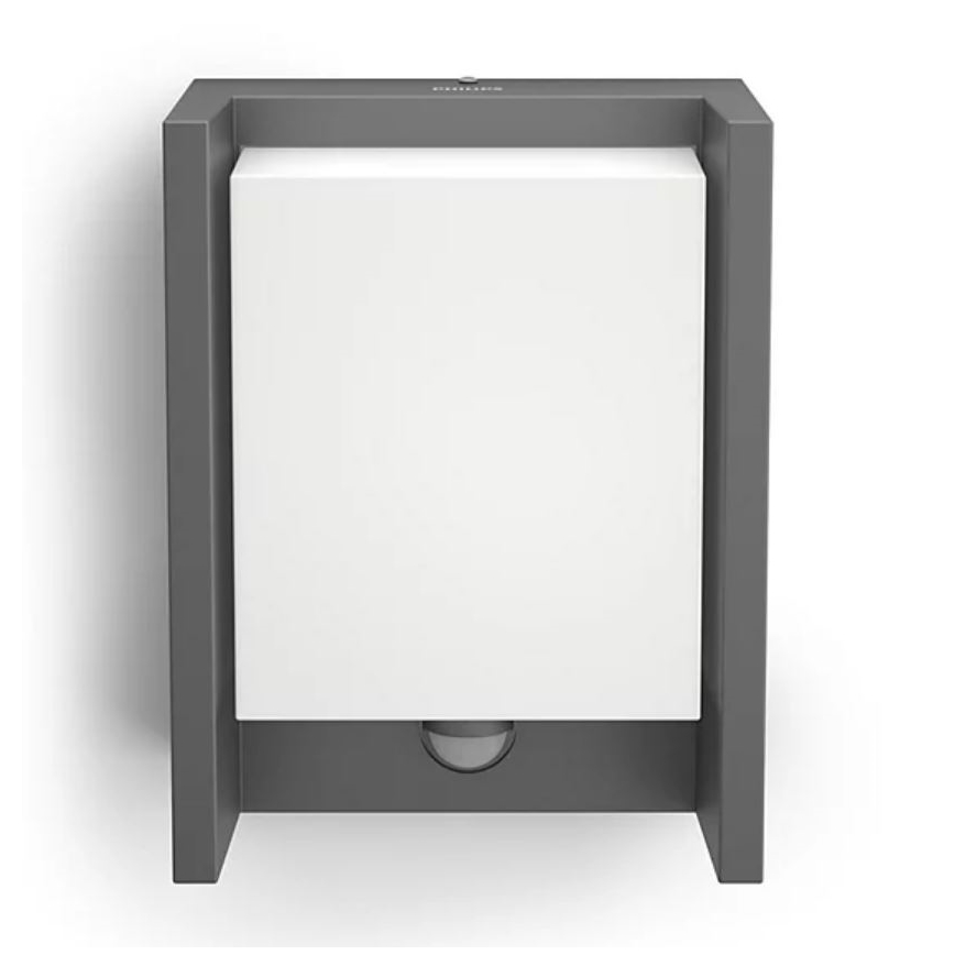 Philips - LED spoljašnje zidno svetlo sa senzorom ARBOUR LED/3,8W/230V 2700K IP44