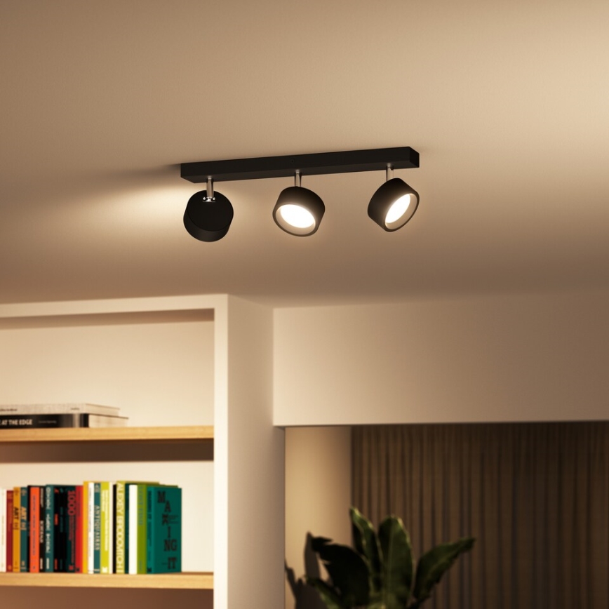 Philips - LED spot svetiljka 3xLED/5,5W/230V crna
